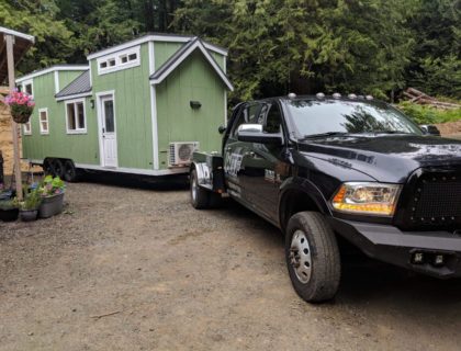 Bumper pull tiny home transportation